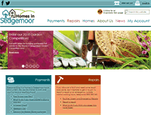 Tablet Screenshot of homesinsedgemoor.org